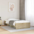 vidaXL Ramka łóżka z półką dąb Sonoma 80 x 200 cm Drewno inżynieryjne