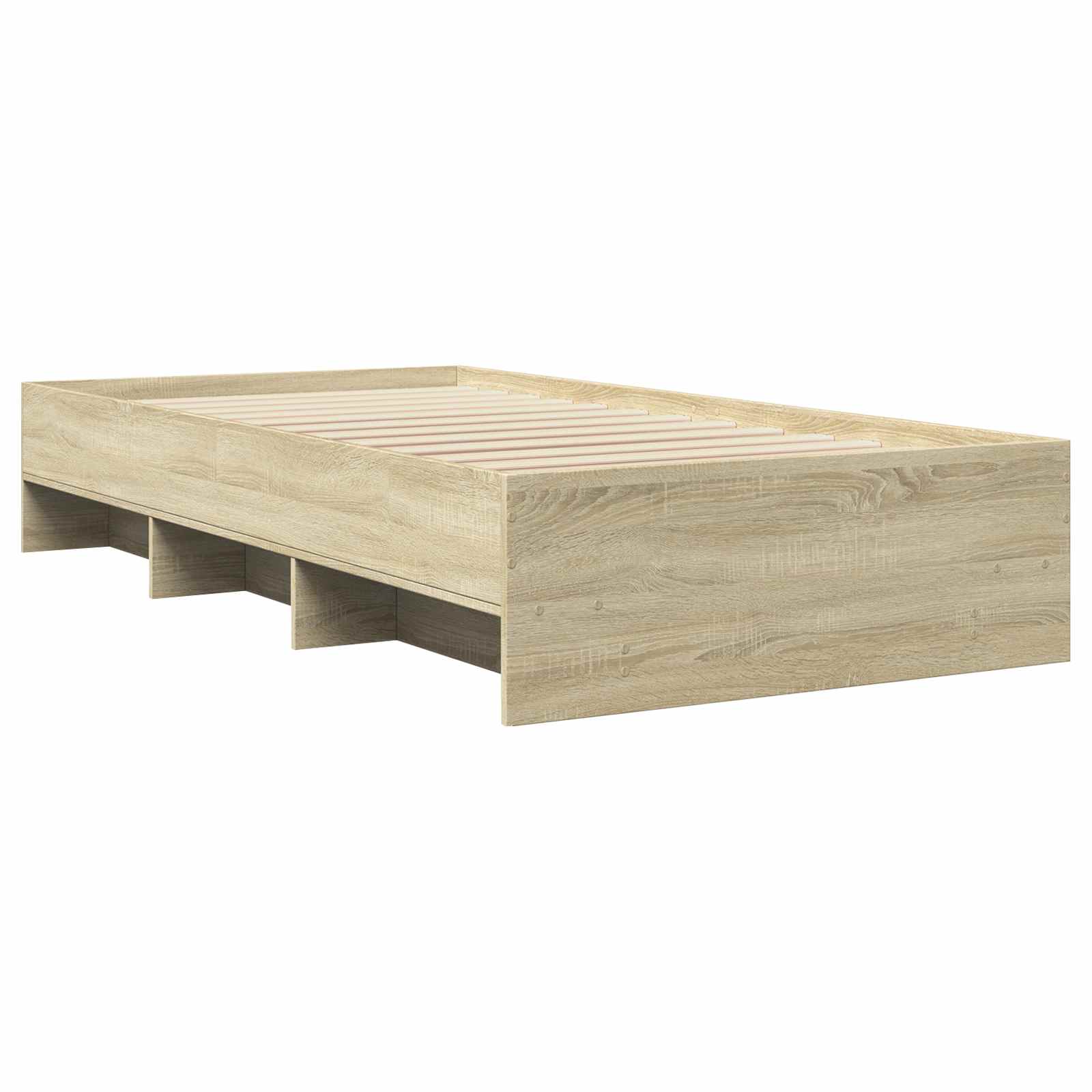 vidaXL Ramka łóżka z półką dąb Sonoma 80 x 200 cm Drewno inżynieryjne