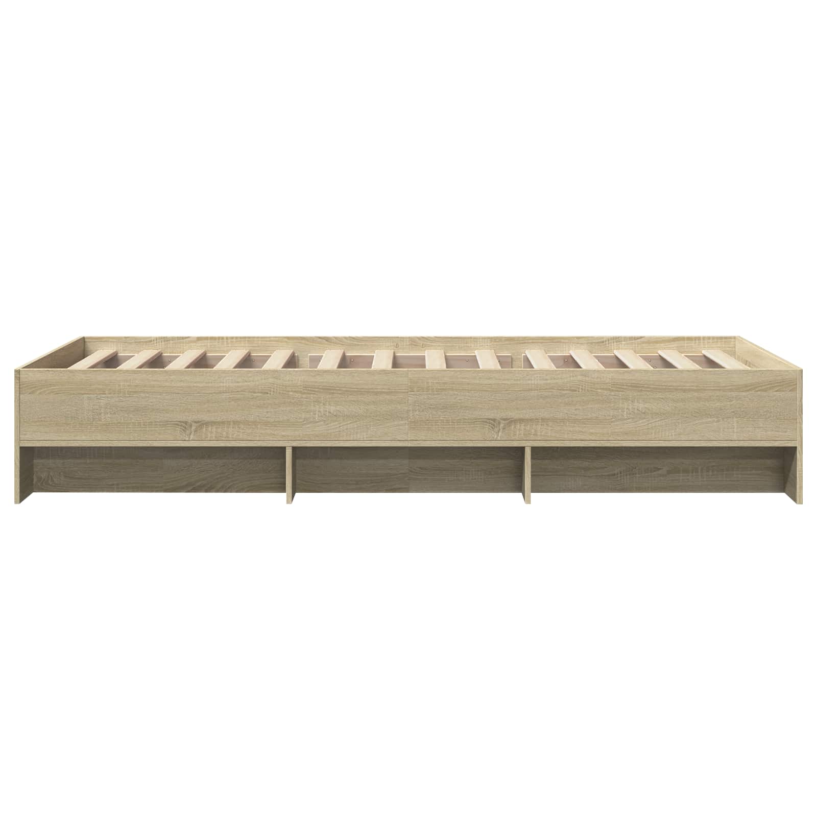 vidaXL Ramka łóżka z półką dąb Sonoma 80 x 200 cm Drewno inżynieryjne