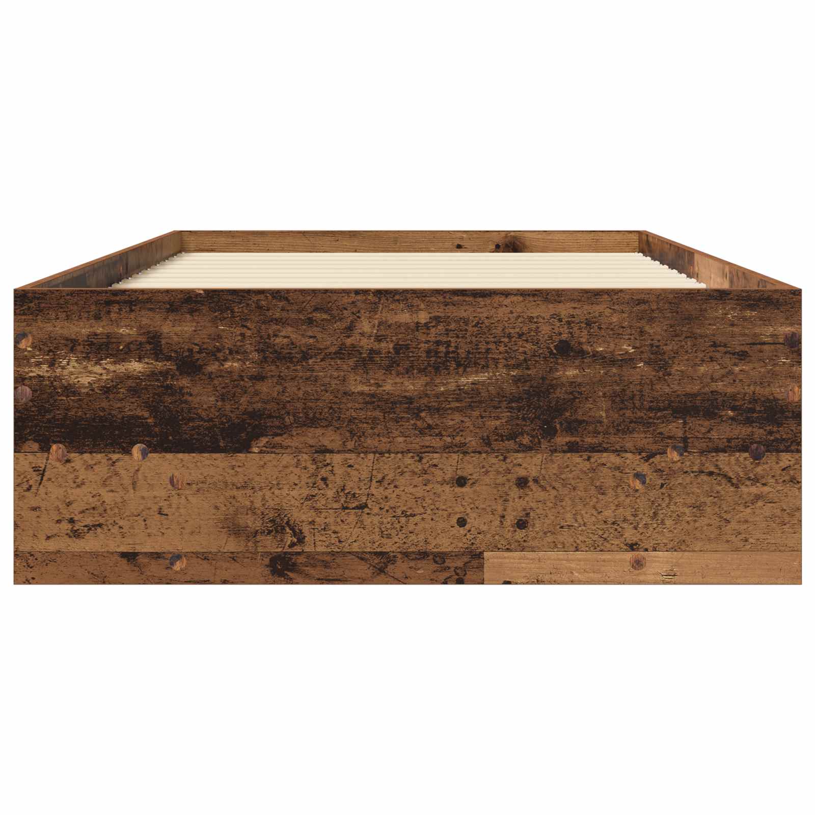 vidaXL Ramka łóżka Stare drewno 80 x 200 cm Drewno inżynieryjne