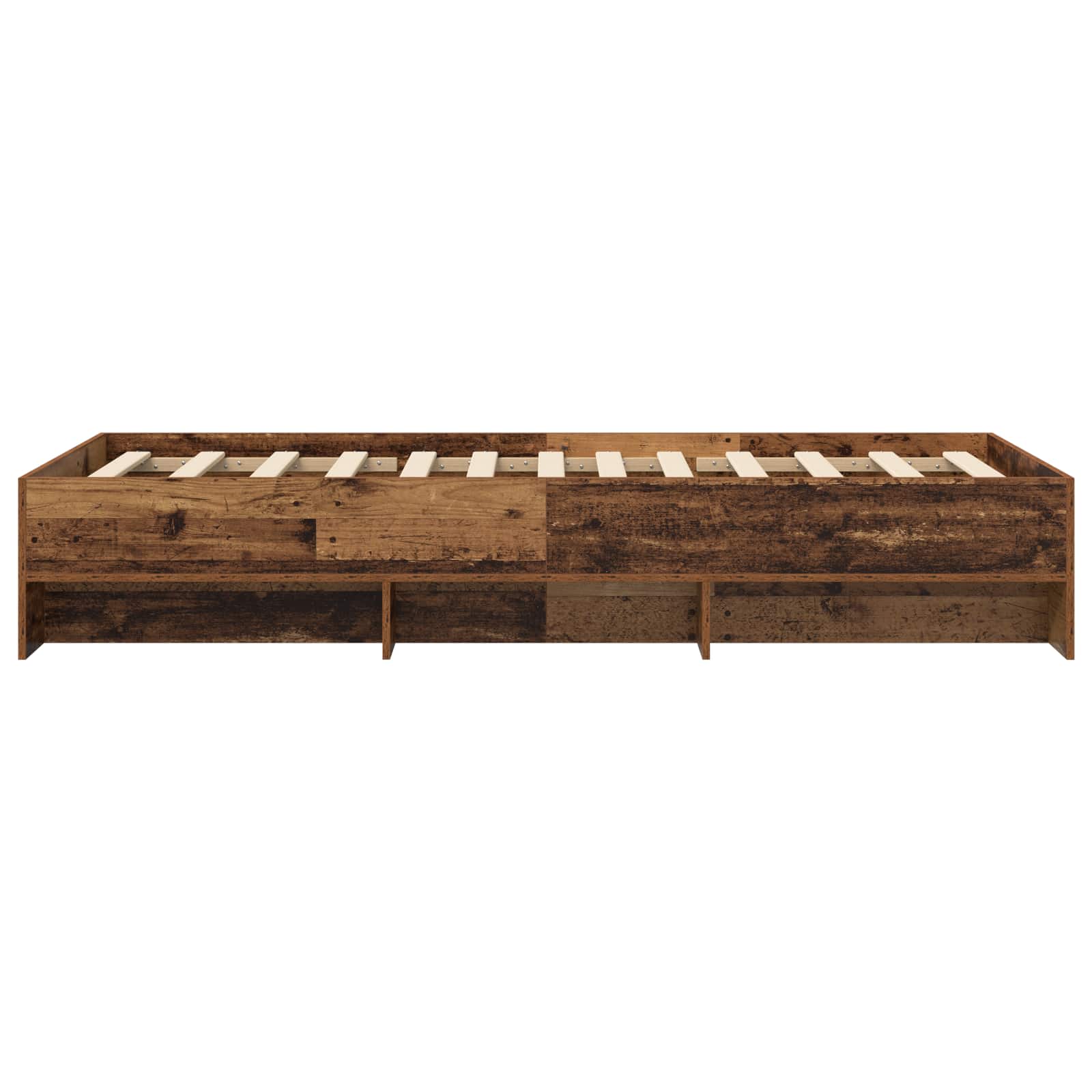 vidaXL Ramka łóżka Stare drewno 80 x 200 cm Drewno inżynieryjne