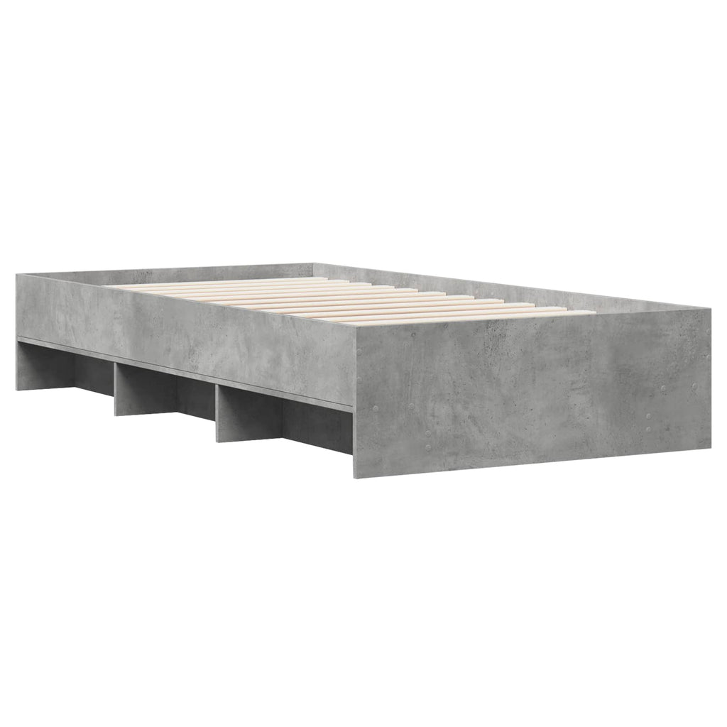 vidaXL Ramka łóżka Szary Sonoma 80 x 200 cm Drewno inżynieryjne