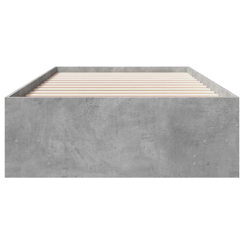 vidaXL Ramka łóżka Szary Sonoma 80 x 200 cm Drewno inżynieryjne