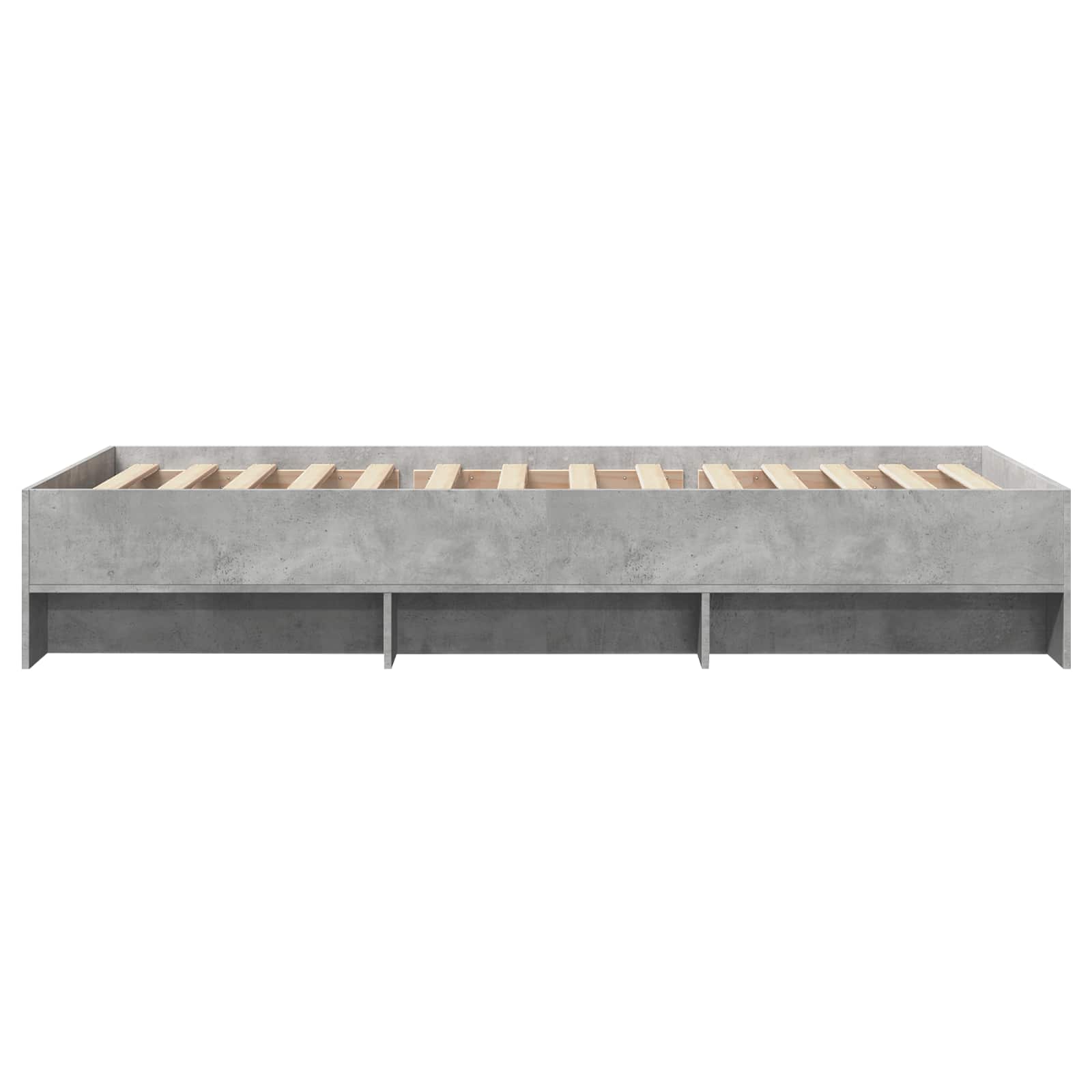 vidaXL Ramka łóżka Betonowy szary 80 x 200 cm Drewno inżynieryjne