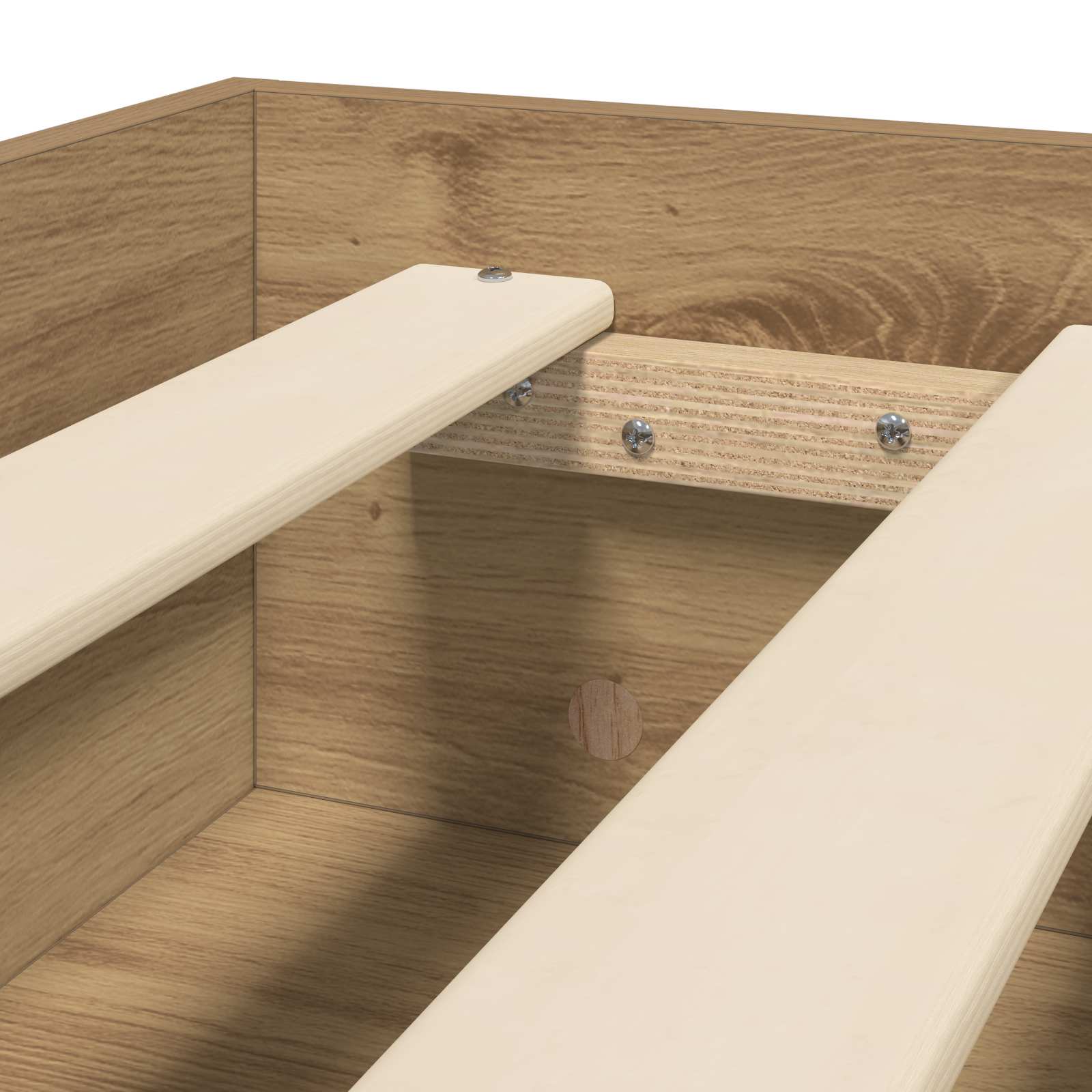 vidaXL Ramka łóżka Dąb artisian 80 x 200 cm Drewno inżynieryjne