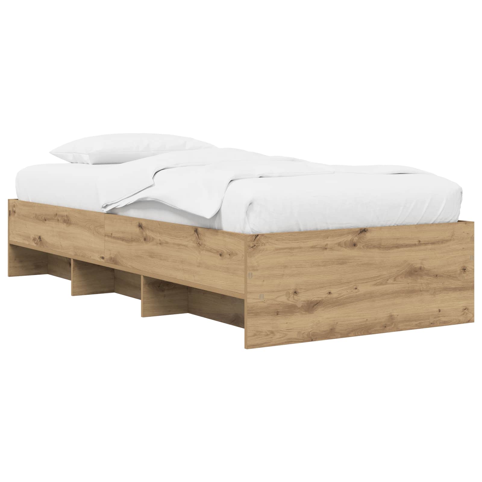 vidaXL Ramka łóżka Dąb artisian 80 x 200 cm Drewno inżynieryjne