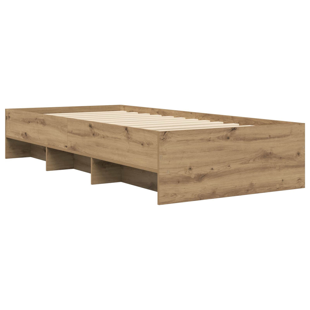 vidaXL Ramka łóżka Dąb artisian 80 x 200 cm Drewno inżynieryjne