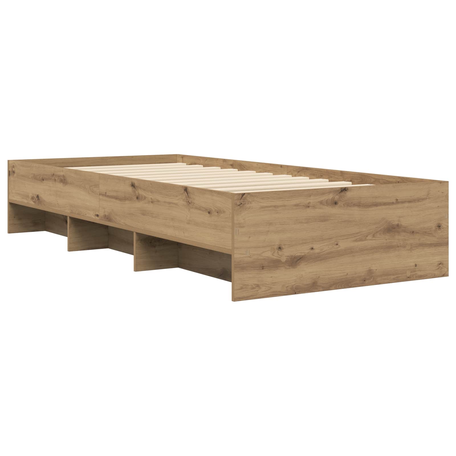 vidaXL Ramka łóżka Dąb artisian 80 x 200 cm Drewno inżynieryjne