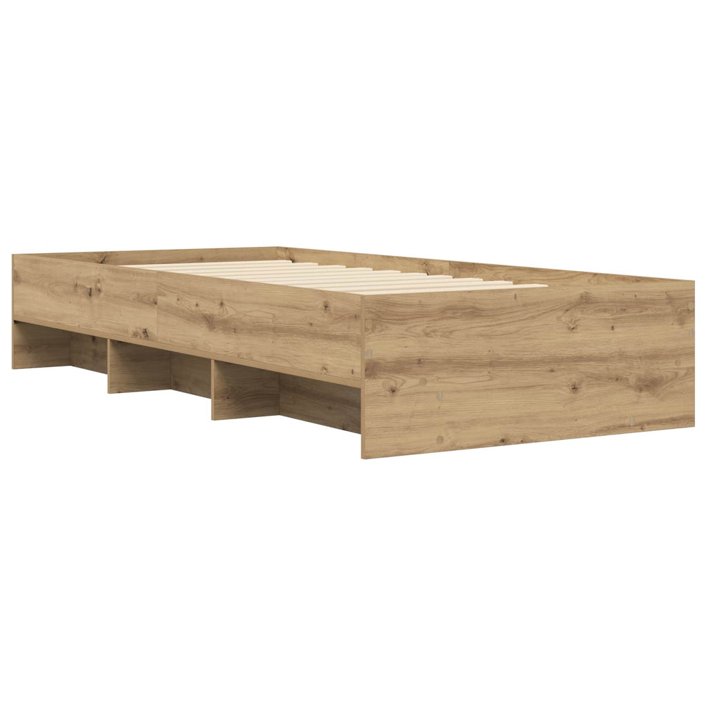 vidaXL Ramka łóżka Dąb artisian 80 x 200 cm Drewno inżynieryjne