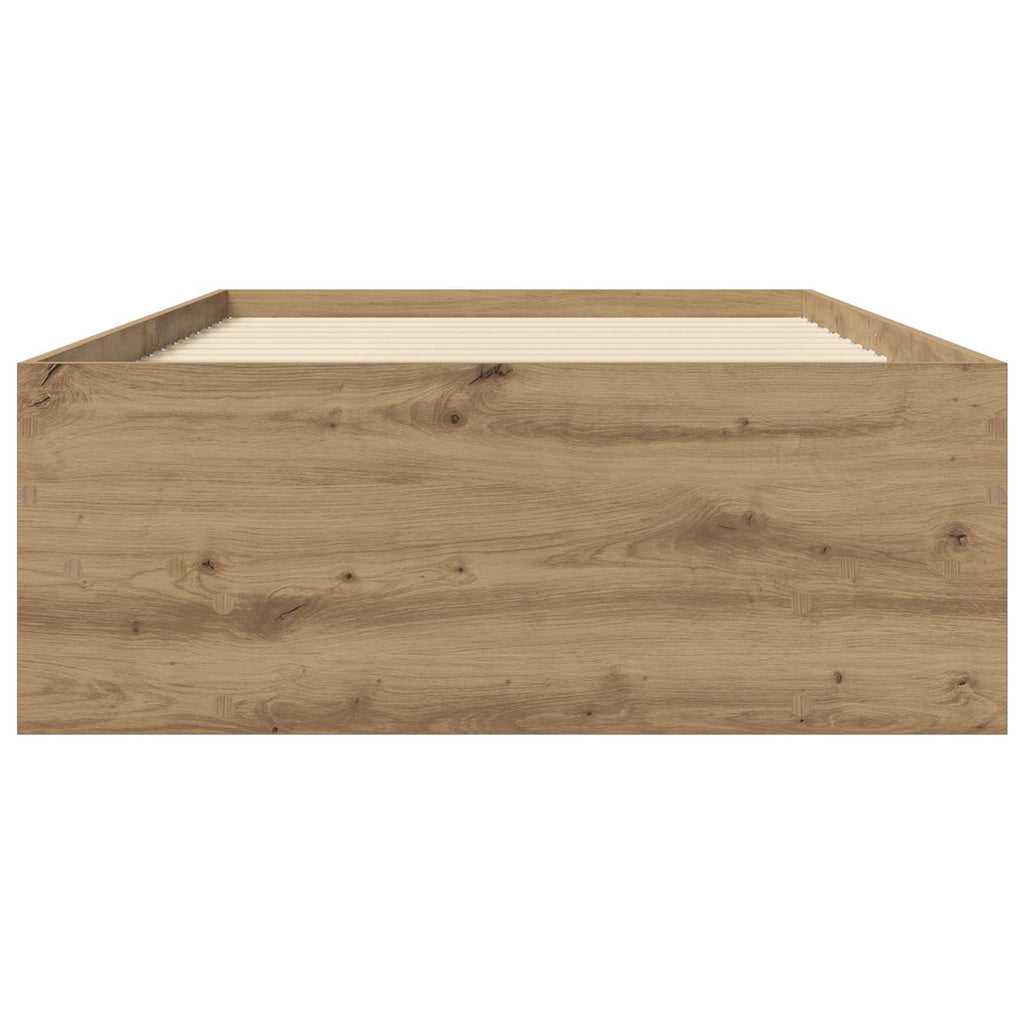 vidaXL Ramka łóżka Dąb artisian 80 x 200 cm Drewno inżynieryjne