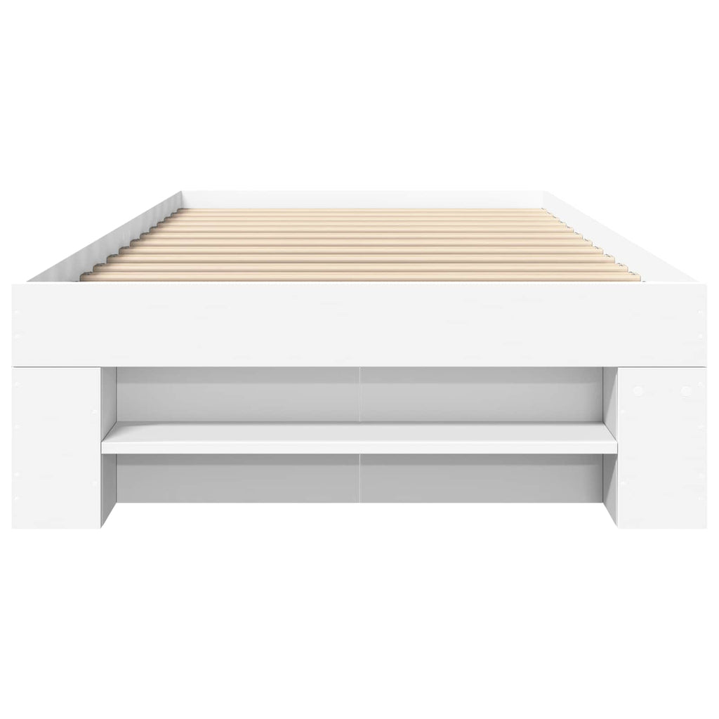 vidaXL Rama łóżka z przechowywaniem z szufladą Biały 80 x 200 cm