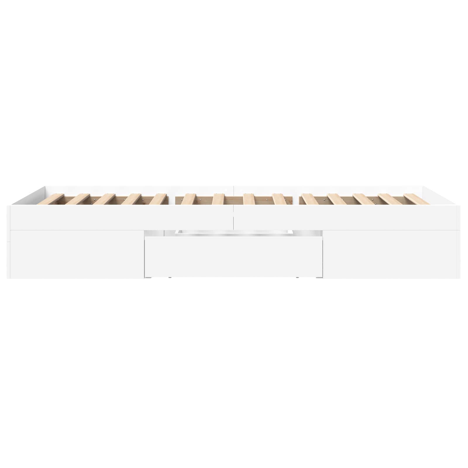vidaXL Rama łóżka z przechowywaniem z szufladą Biały 80 x 200 cm