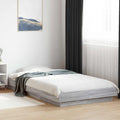 vidaXL Rama łóżka podłogowego Szary Sonoma 80 x 210 cm