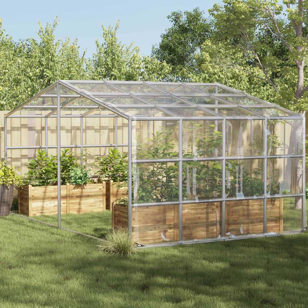 vidaXL Osłona na rośliny przezroczysty 3 x 12 m PVC
