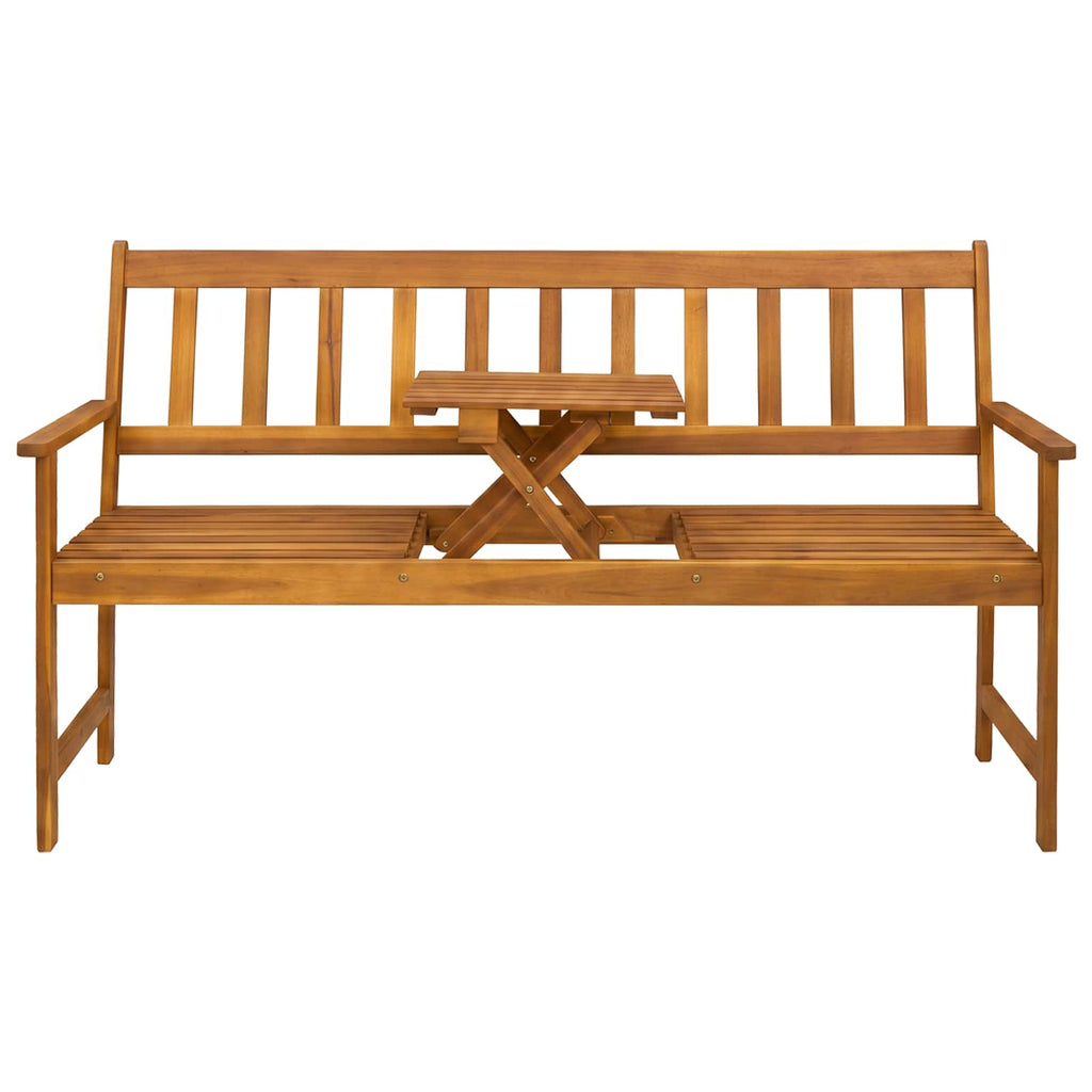 vidaXL ławka ogrodowa 158 x 55 x 89 cm Lite Drewno Akacji naturalny