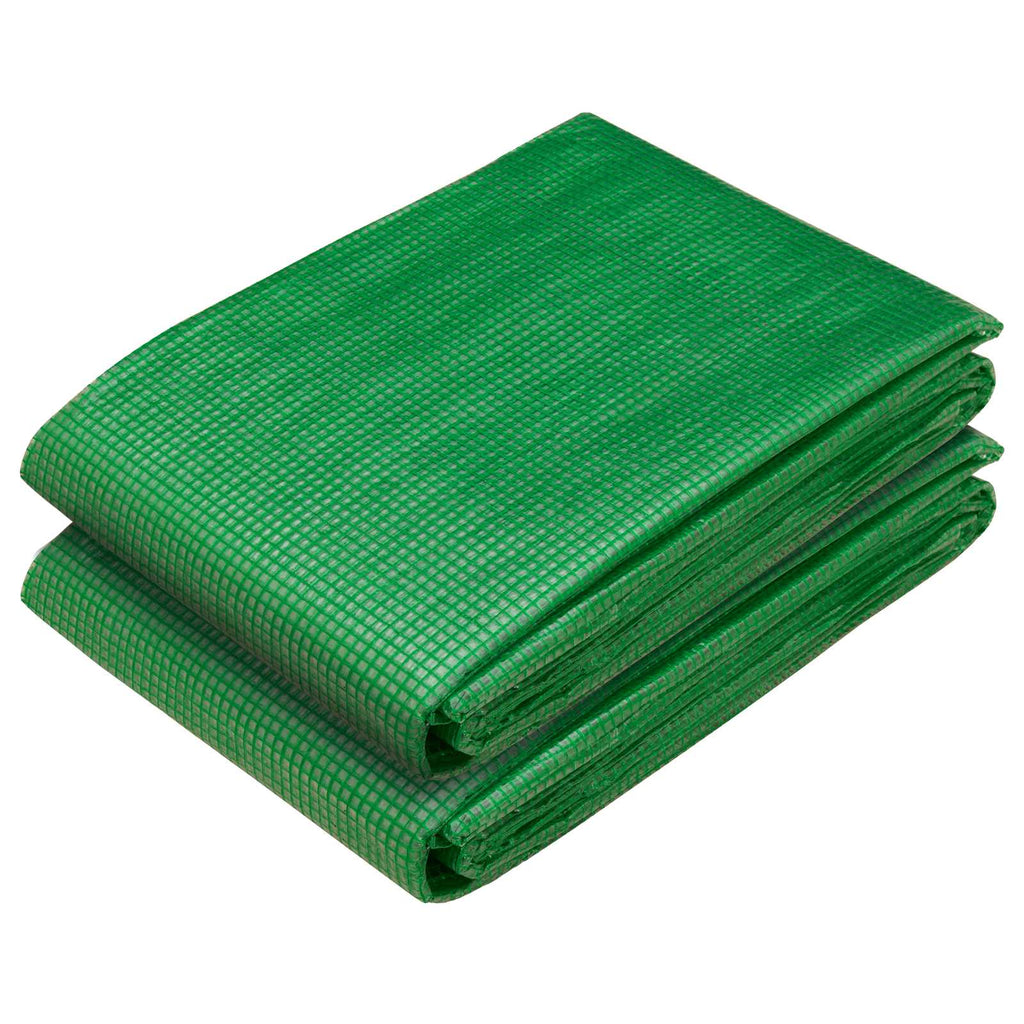 vidaXL Plandeka z oczkami 2 szt. zielony 3 x 5 m 260 gsm PE