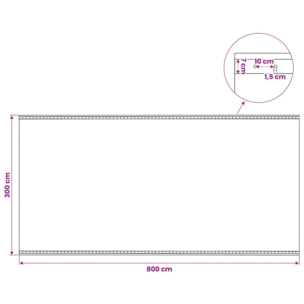 vidaXL Plandeka z oczkami 2 szt. zielony 4 x 8 m 260 gsm PE