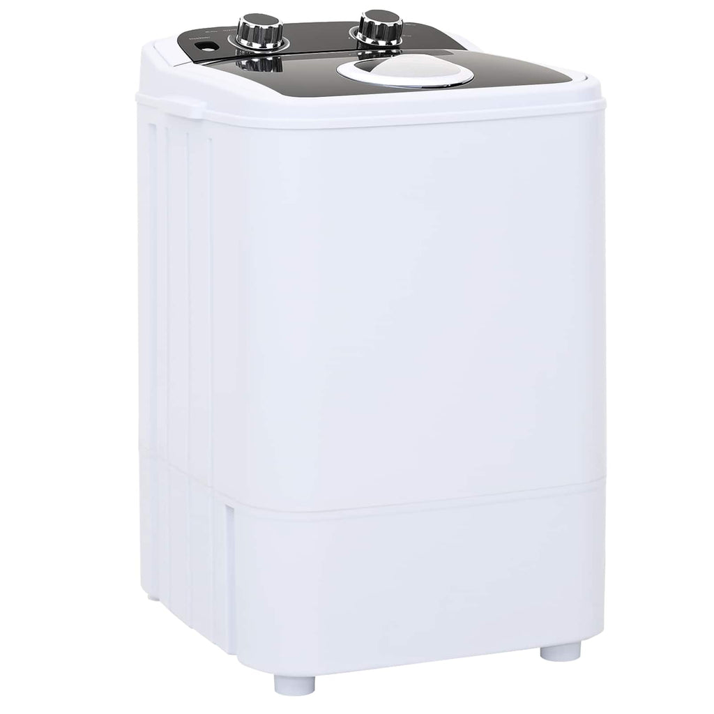 vidaXL Mini pralka z pojedynczą wanną 4,6 kg Czarny i Biały