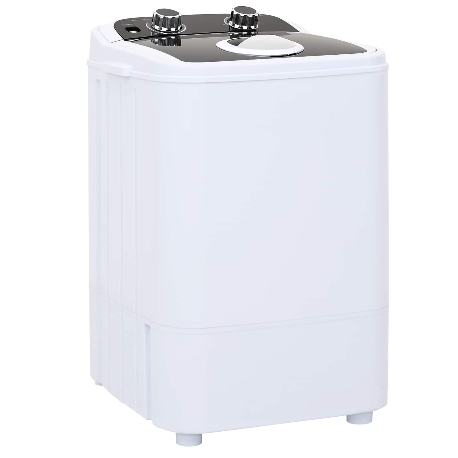 vidaXL Mini pralka z pojedynczą wanną 4,6 kg Czarny i Biały