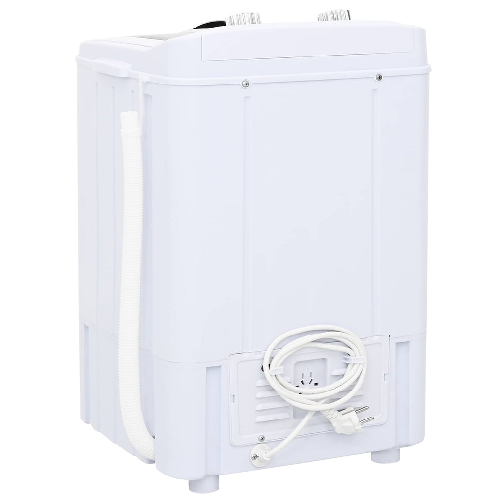 vidaXL Mini pralka z pojedynczą wanną 4,6 kg Czarny i Biały