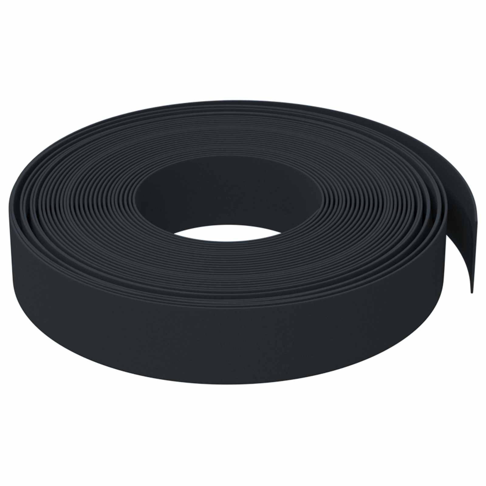 vidaXL Obrzeża ogrodowe 25 m 10 cm PE Czarny