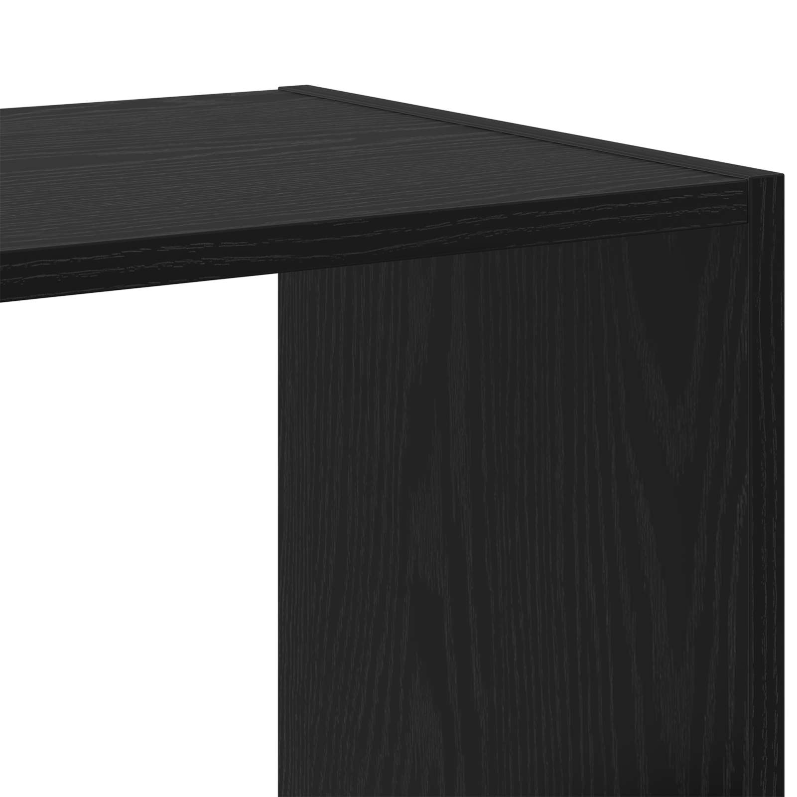 vidaXL Półka na książki Czarny dąb 102 x 32 x 102 cm