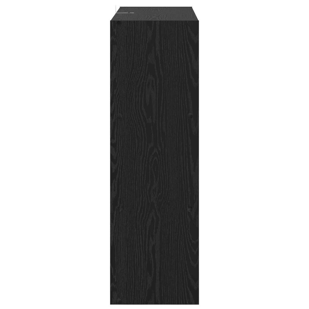 vidaXL Półka na książki Czarny dąb 102 x 32 x 102 cm