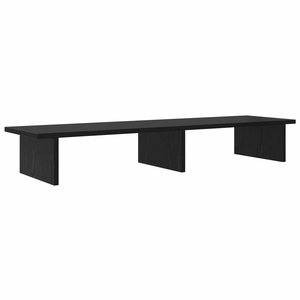 vidaXL Stojak na Monitor Czarny dąb 100 x 27 x 15 cm