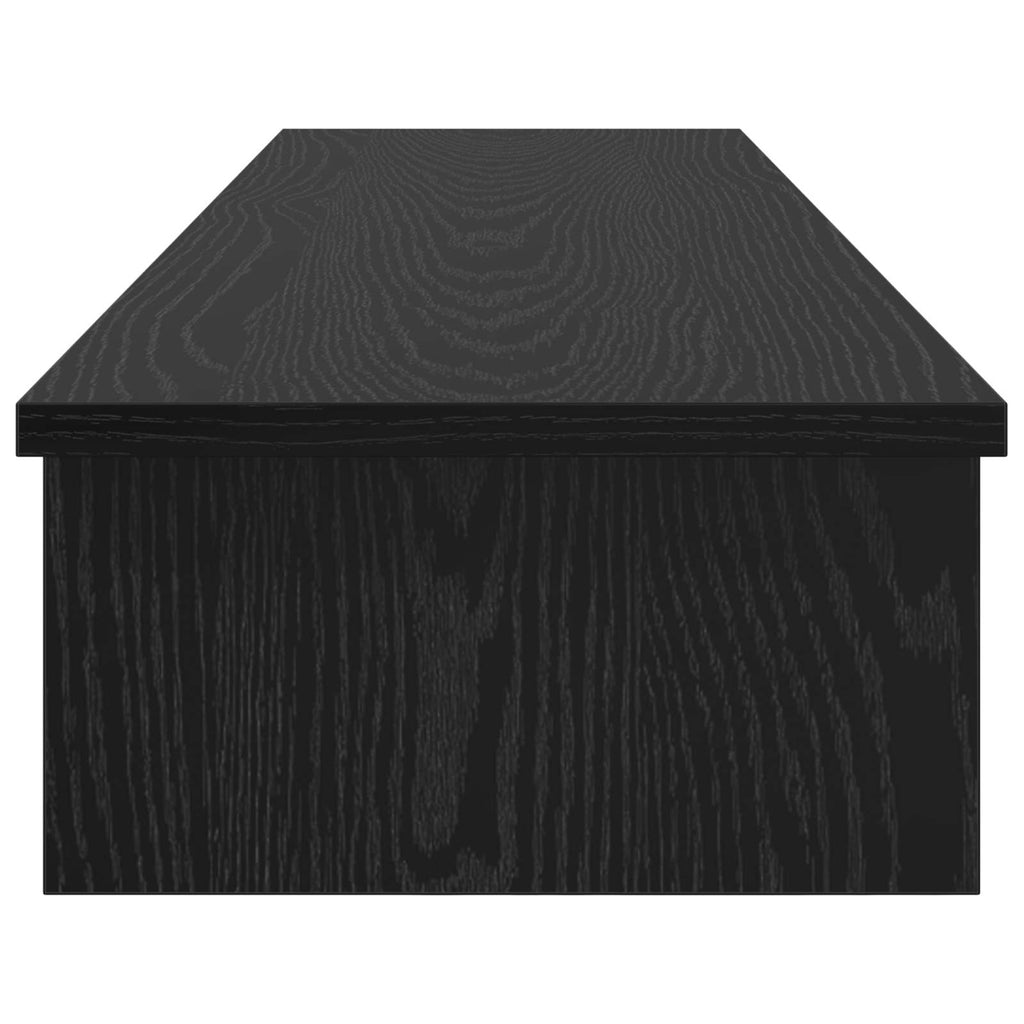 vidaXL Stojak na Monitor Czarny dąb 100 x 27 x 15 cm