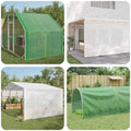 vidaXL Plandeka z oczkami zielony 6 x 12 m 140 gsm PE