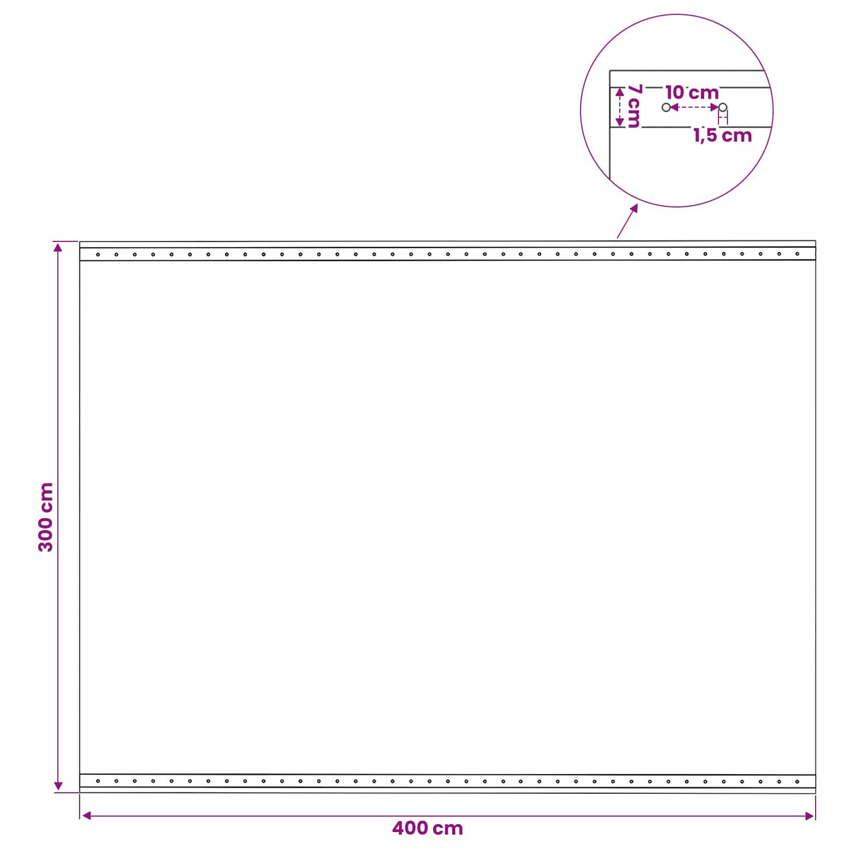 vidaXL Plandeka Leno zielony 3 x 4 m 260 gsm PE