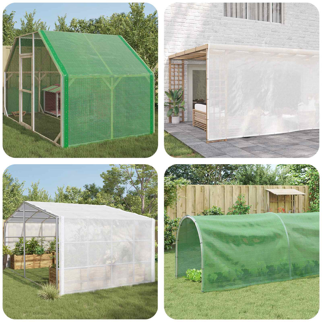 vidaXL Plandeka Leno zielony 4 x 4 m 260 gsm PE