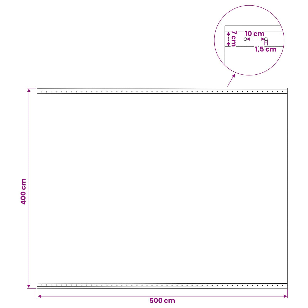 vidaXL Plandeka Leno zielony 4 x 5 m 260 gsm PE