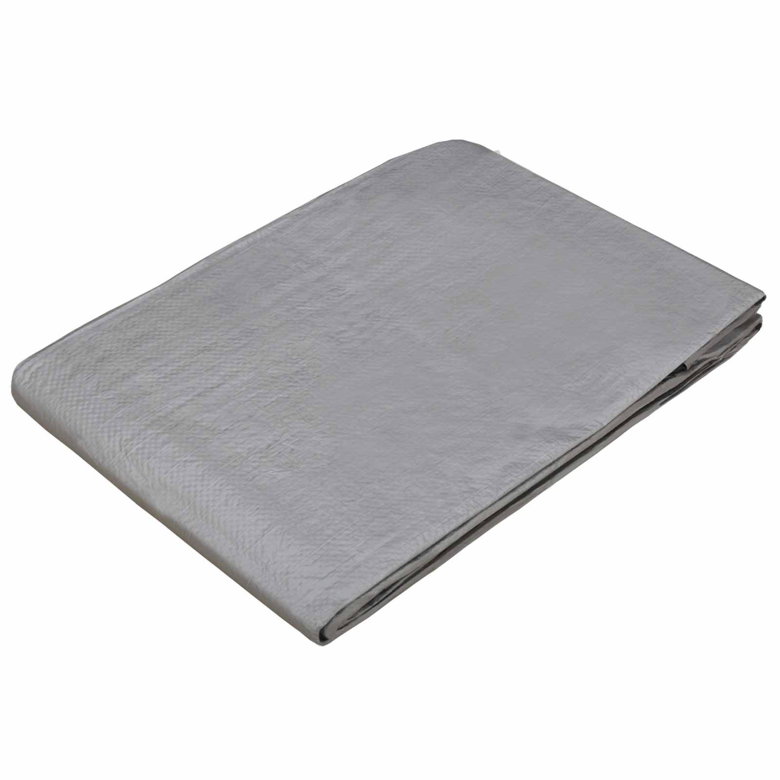 vidaXL Plandeka z oczkami jasnoszary 3 x 4 m 90 g / m² PE