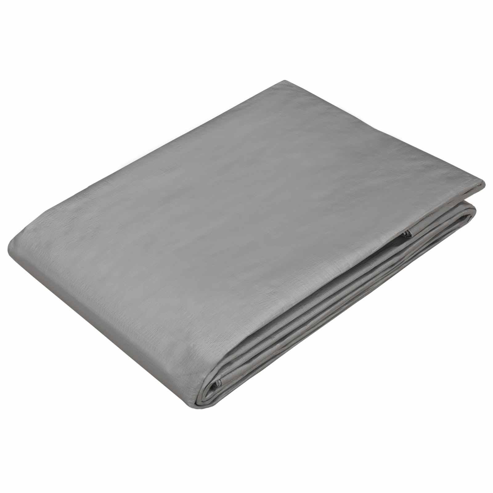 vidaXL Plandeka z oczkami jasnoszary 4 x 8 m 180 gsm PE