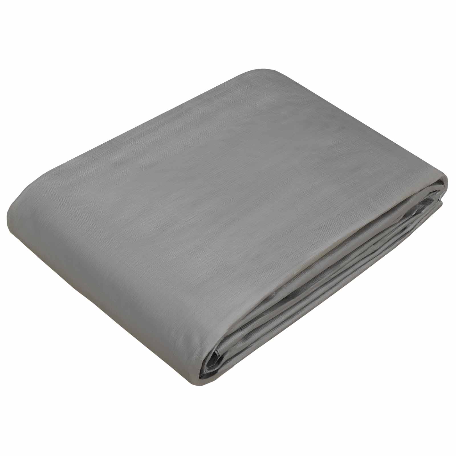 vidaXL Plandeka z oczkami jasnoszary 3 x 5 m 260 gsm PE