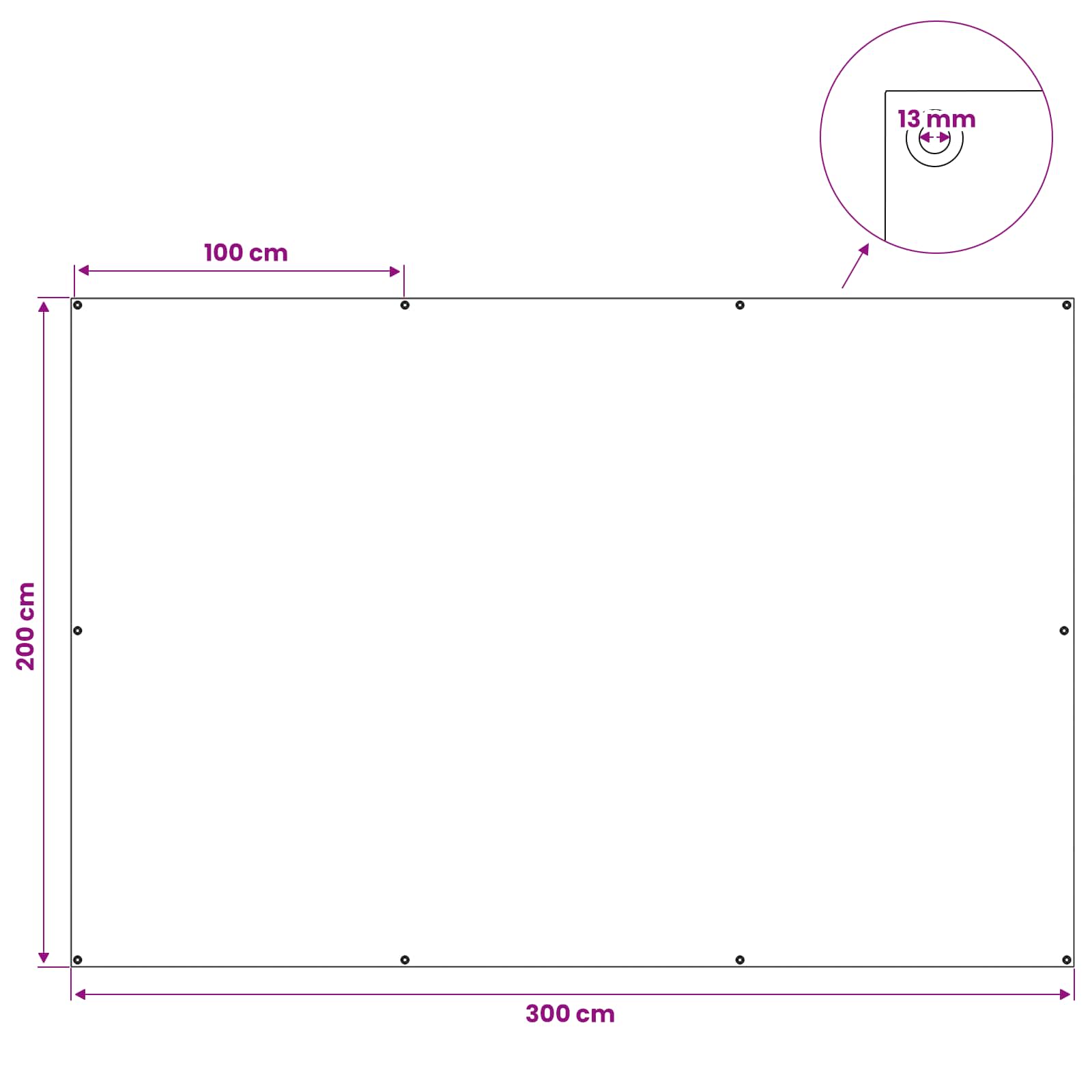 vidaXL Plandeka z oczkami zielony 2 x 3 m 90 gsm PE