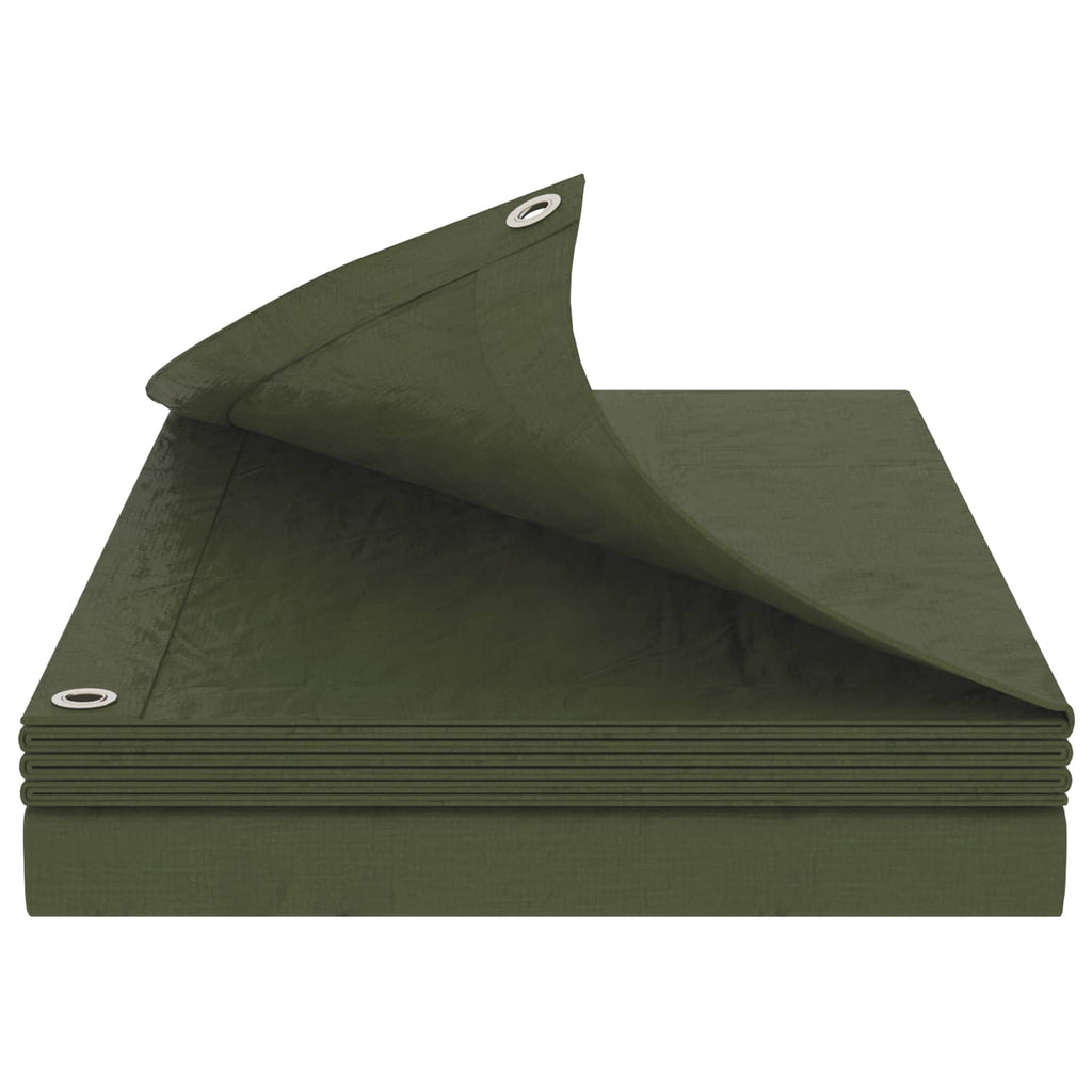 vidaXL Plandeka z oczkami zielony 3 x 4 m 90 g / m² PE
