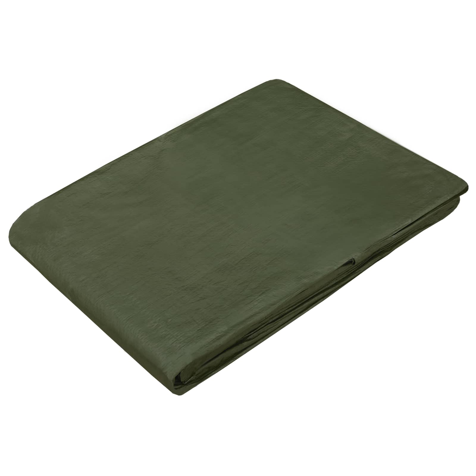 vidaXL Plandeka z oczkami zielony 6 x 6 m 90 gsm PE
