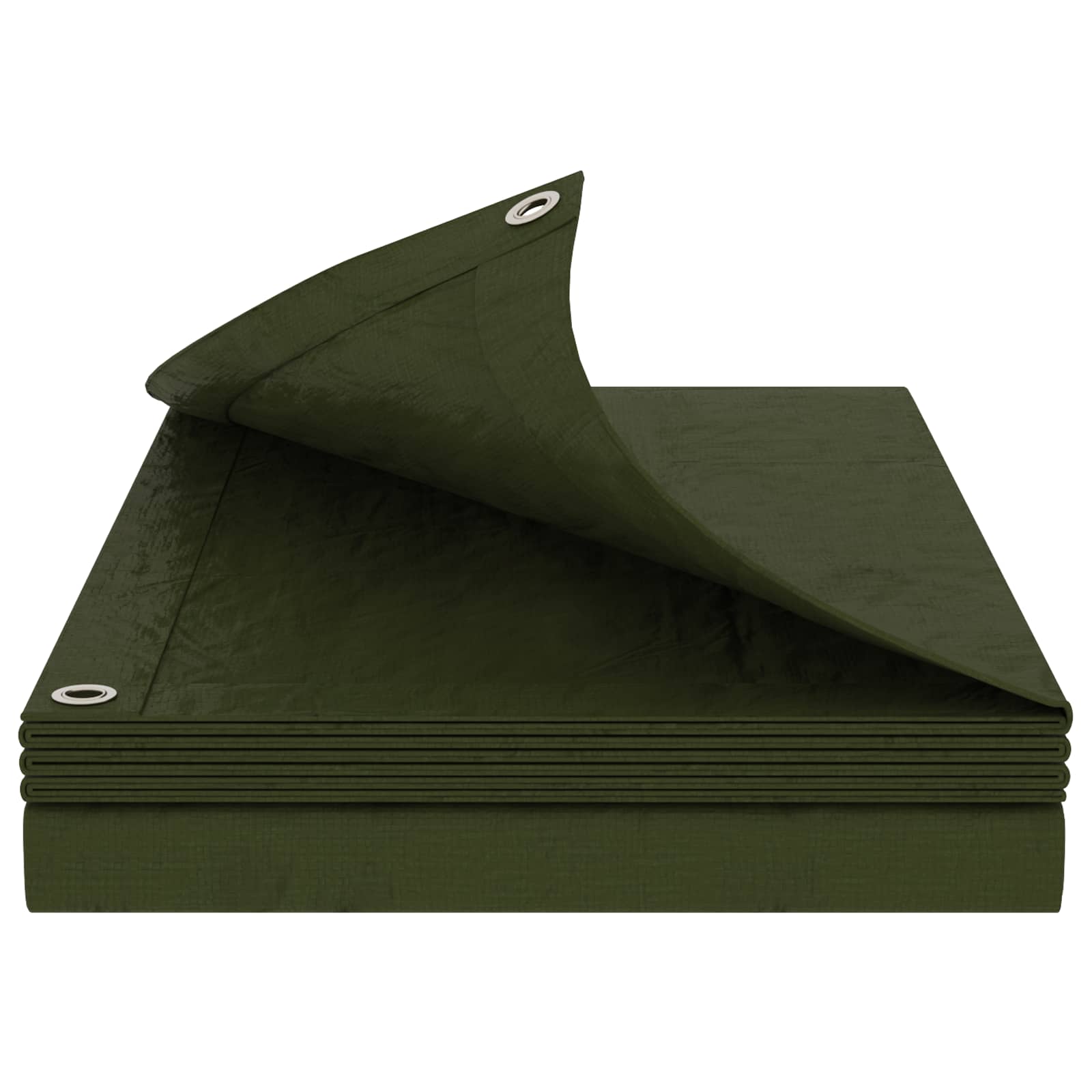 vidaXL Plandeka z oczkami zielony 6 x 6 m 180 gsm PE