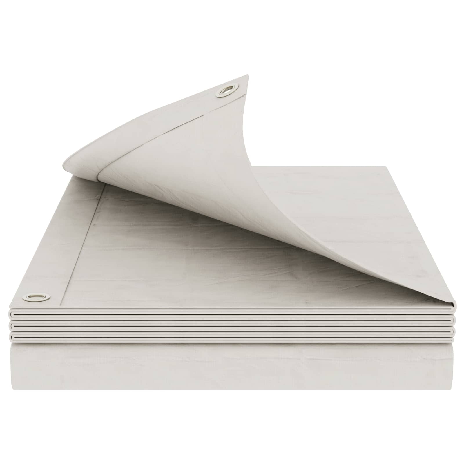 vidaXL Plandeka z oczkami Biały 8 x 8 m 180 gsm PE