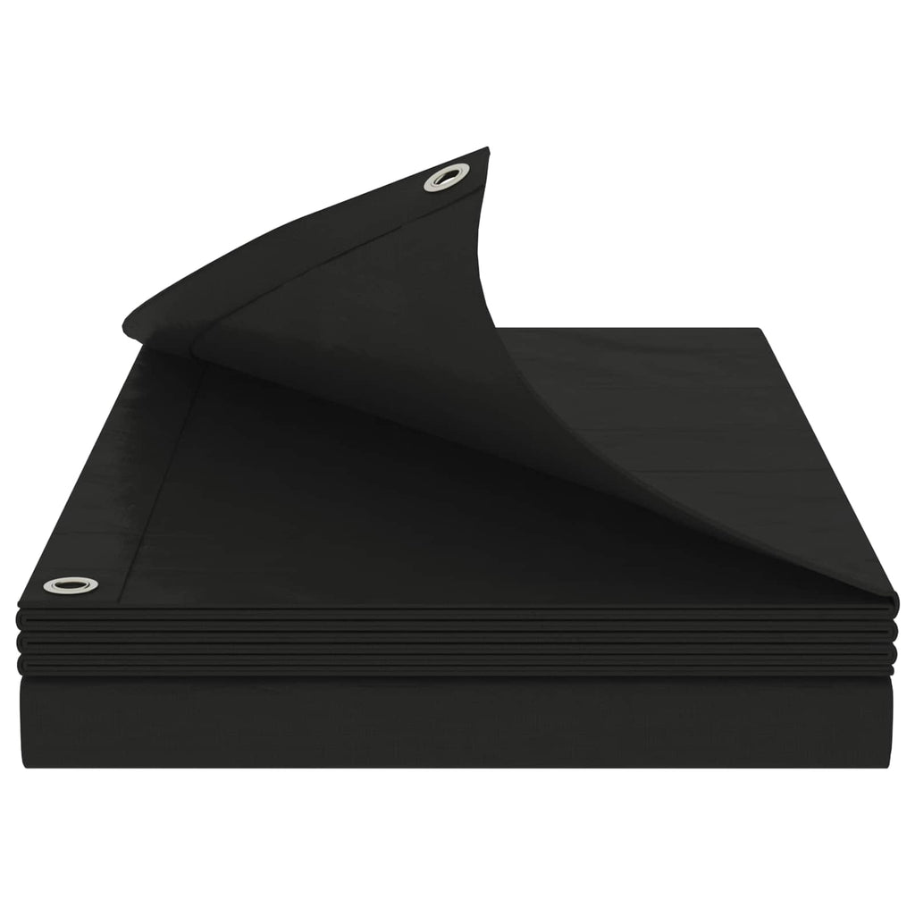 vidaXL Plandeka z oczkami Szary antracytowy 6 x 6 m 180 gsm PE