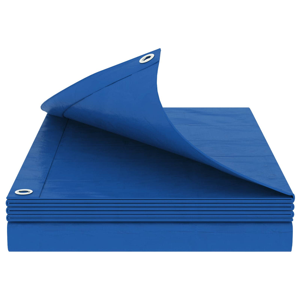 vidaXL Plandeka z oczkami niebieski 3 x 3 m 260 gsm PE