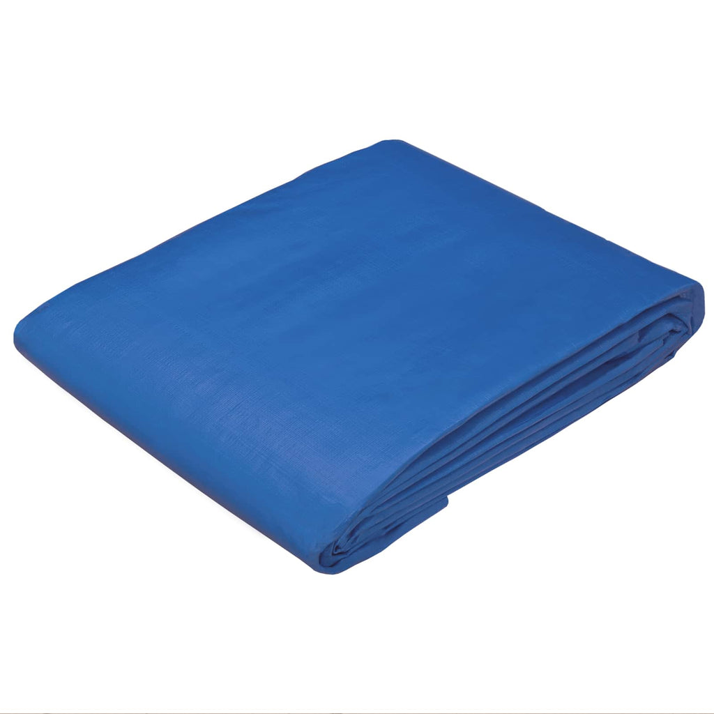 vidaXL Plandeka z oczkami niebieski 4 x 6 m 260 gsm PE