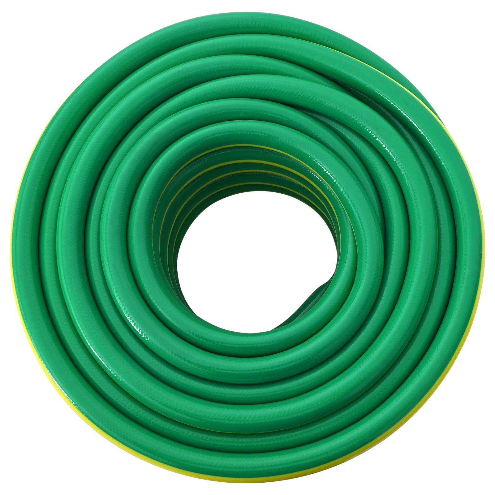 vidaXL Wąż ogrodowy 5-warstwowy Zielony i Żółty 1 / 2'' 50 m PVC
