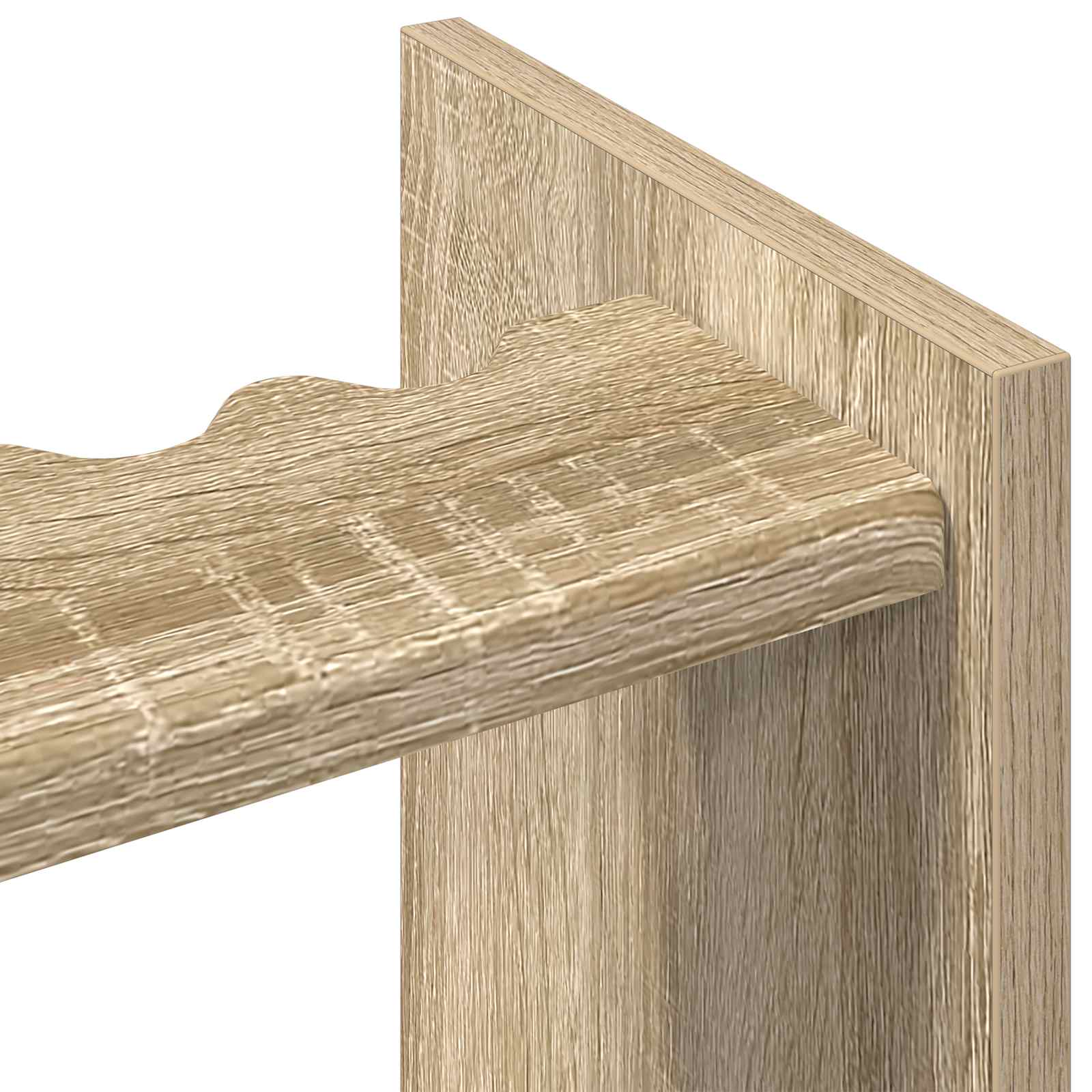 vidaXL Stojak na kij bilardowy Drewno inżynieryjne 60 x 20 x 57 cm