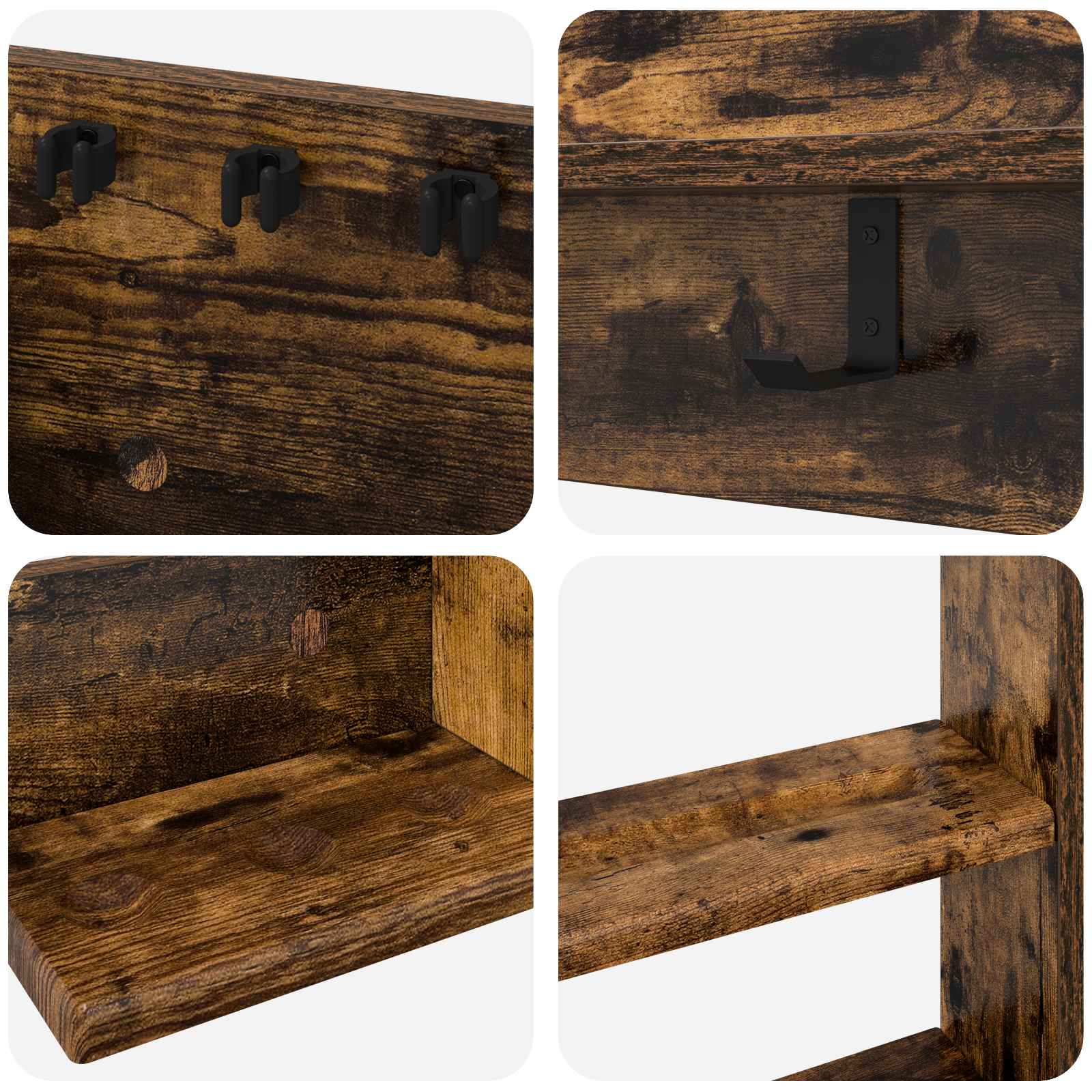 vidaXL Stojak na kij bilardowy Drewno inżynieryjne 93 x 12 x 103 cm