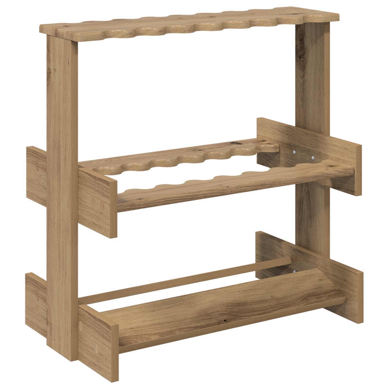 vidaXL Stojak na kij bilardowy Drewno inżynieryjne 60 x 35 x 60 cm
