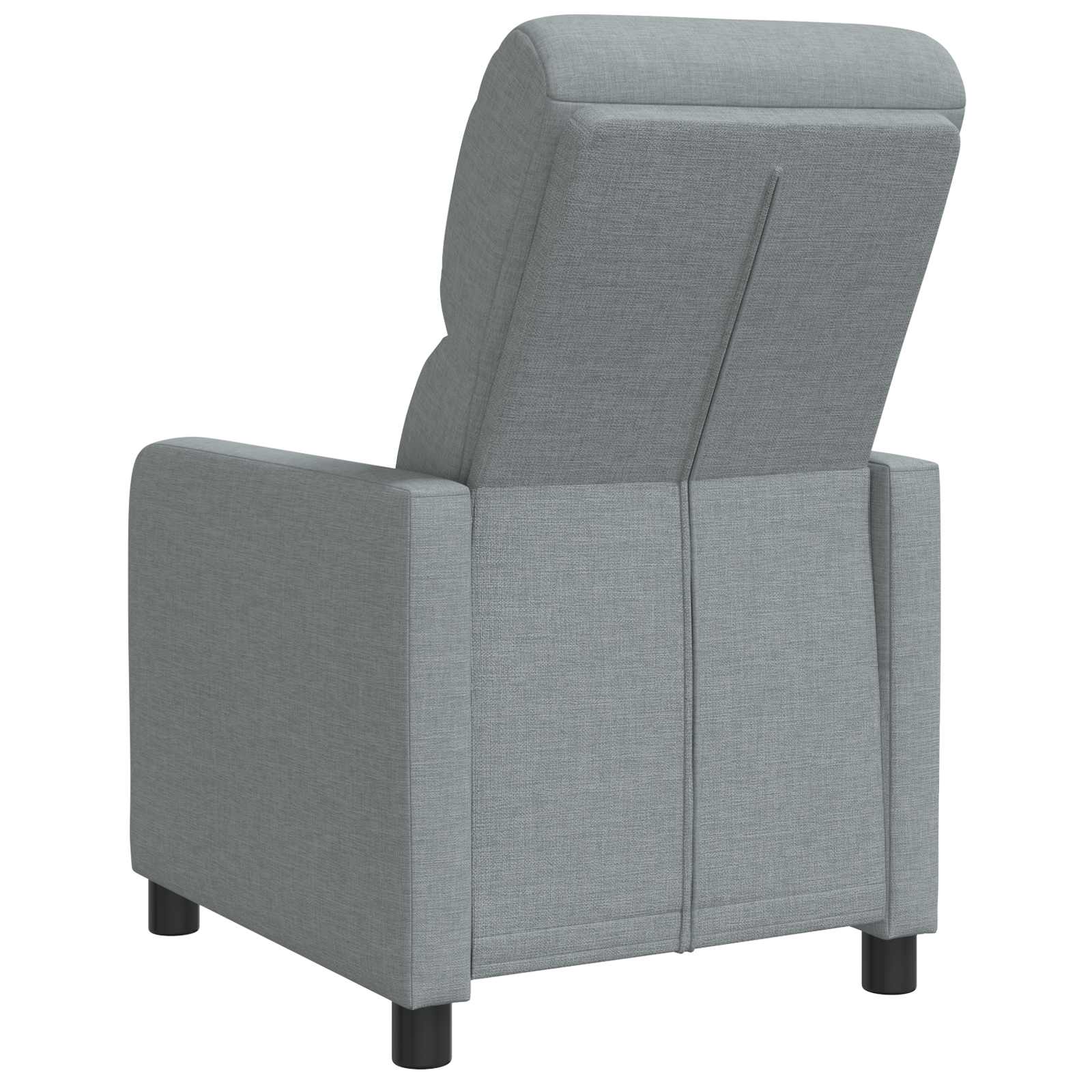 vidaXL Fotel recliner jasnoszary tkanina