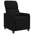 vidaXL Fotel recliner Czarny tkanina